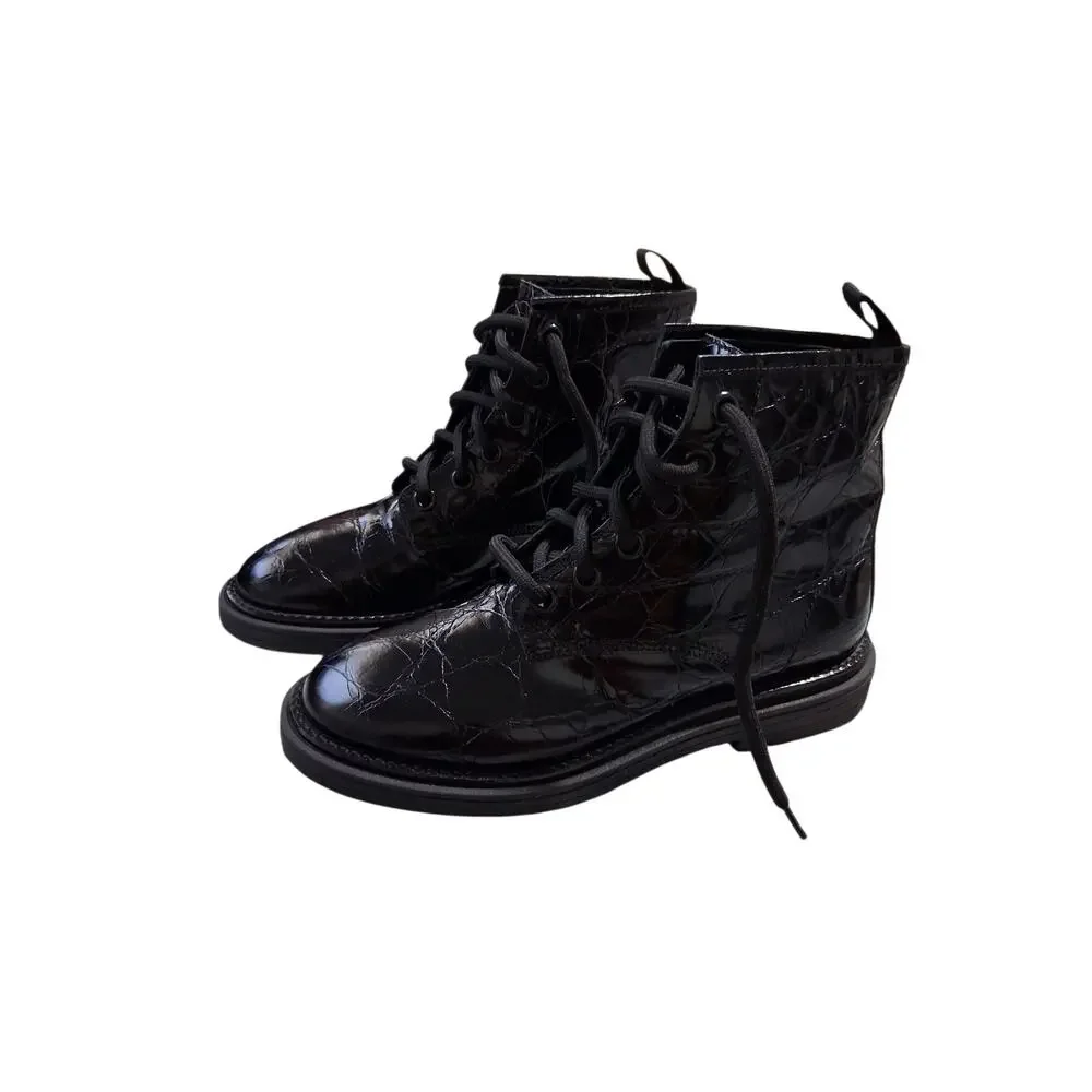 AGL Moreen lace-up Boots Women's Size 35/5 Combat Witchy Whimsigoth Fairygoth‎